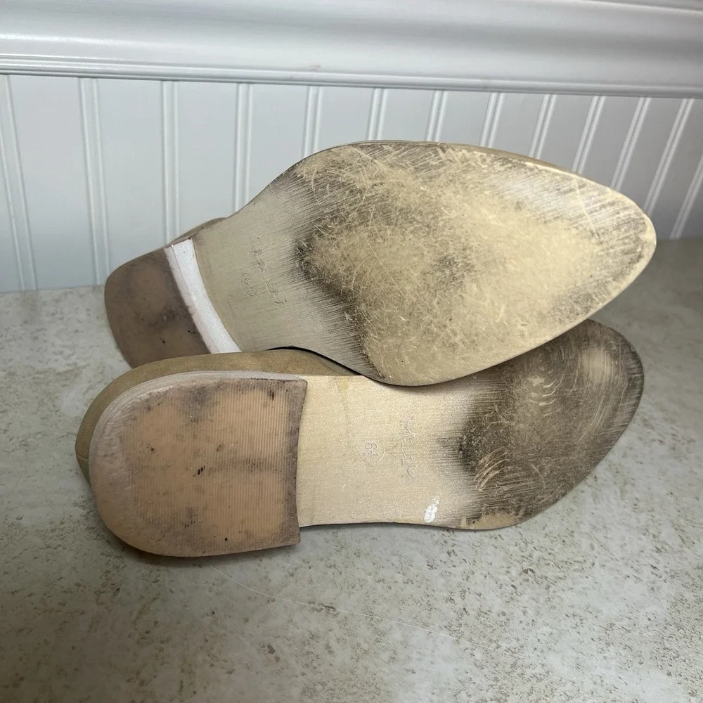 Mi.im Tan D'Orsay Pointed-Toe Flats Womens Sz 6.5 Effortless‎ Contemporary Chic